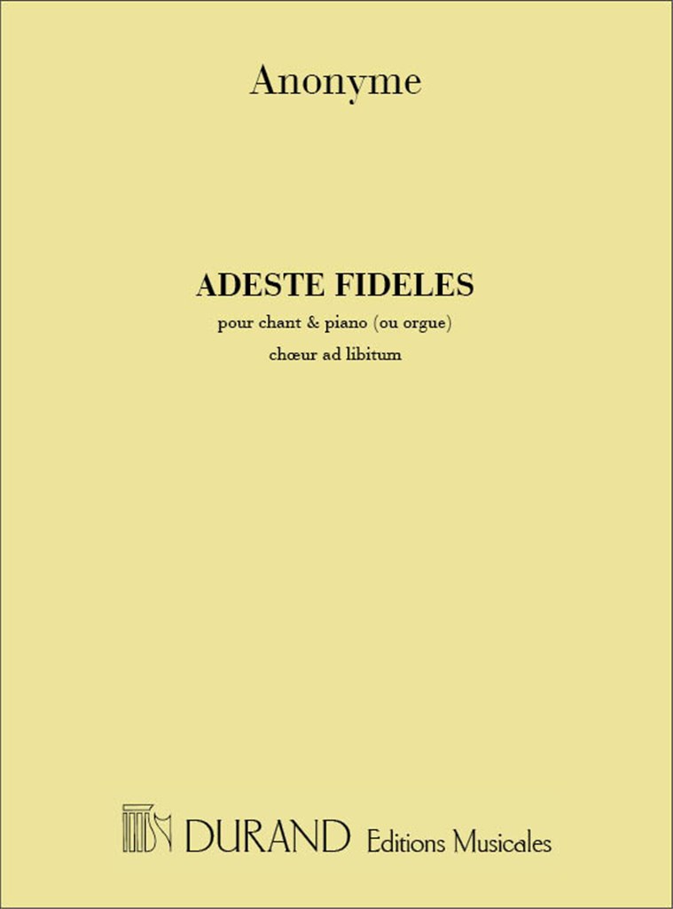 Adeste Fideles Mezzo-Orgue (Auteur Inconnu